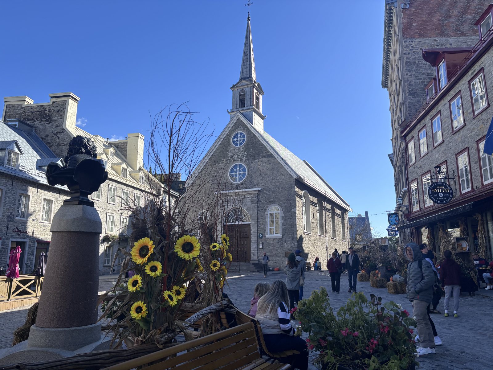 Notre-Dame-des-Victoires church in Place Royale, Old Quebec