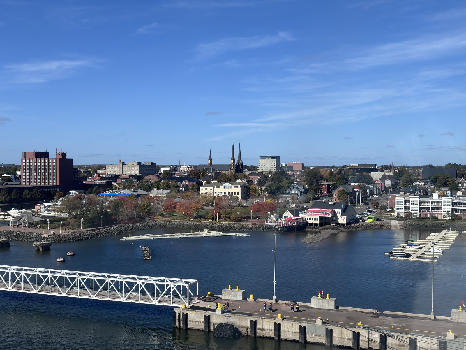 Charlottetown's harbourfront from the water