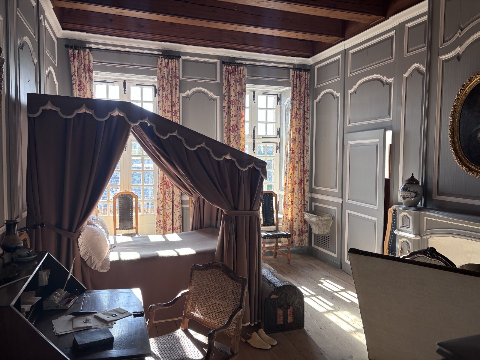 A restored interior at the Fortress of Louisbourg