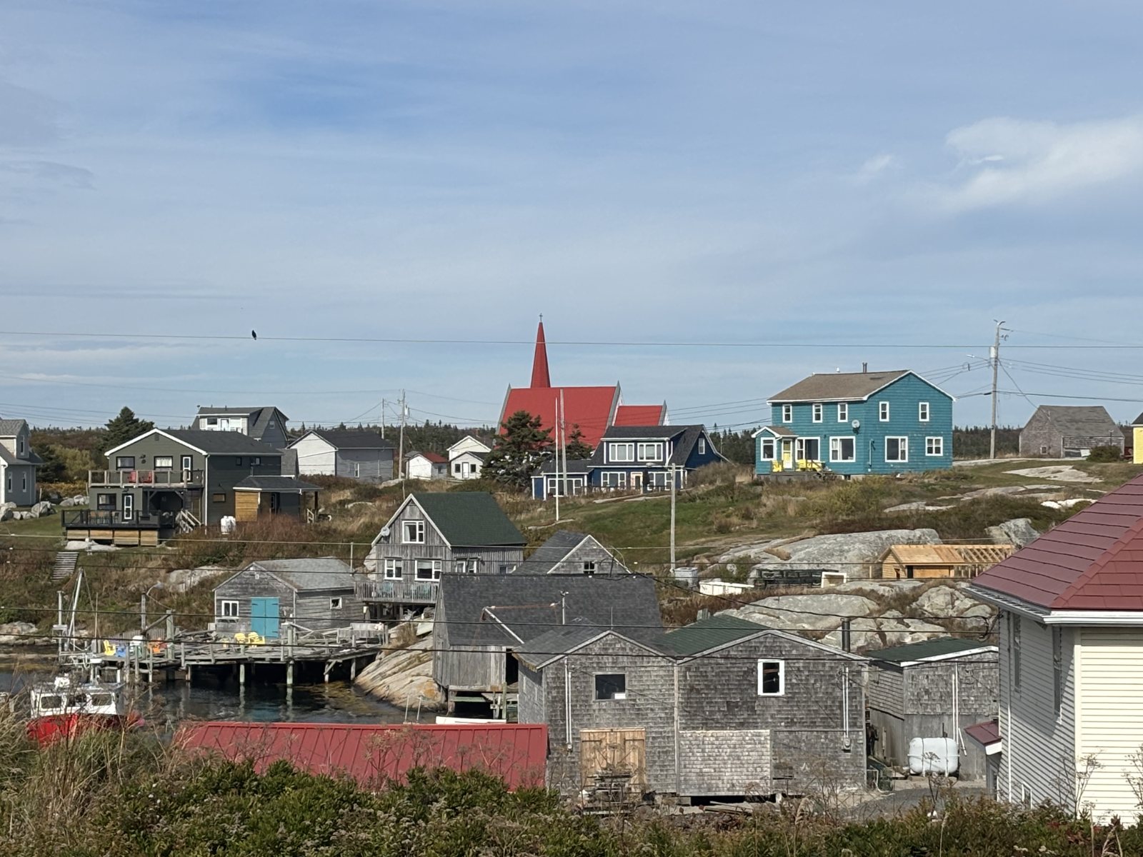 The fishing village at Peggy’s Cove, Nova Scotia