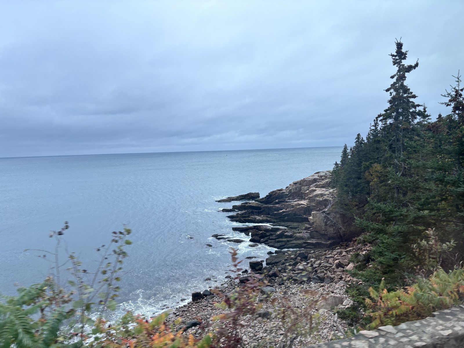 The rocky coast near Bar Harbor, Maine