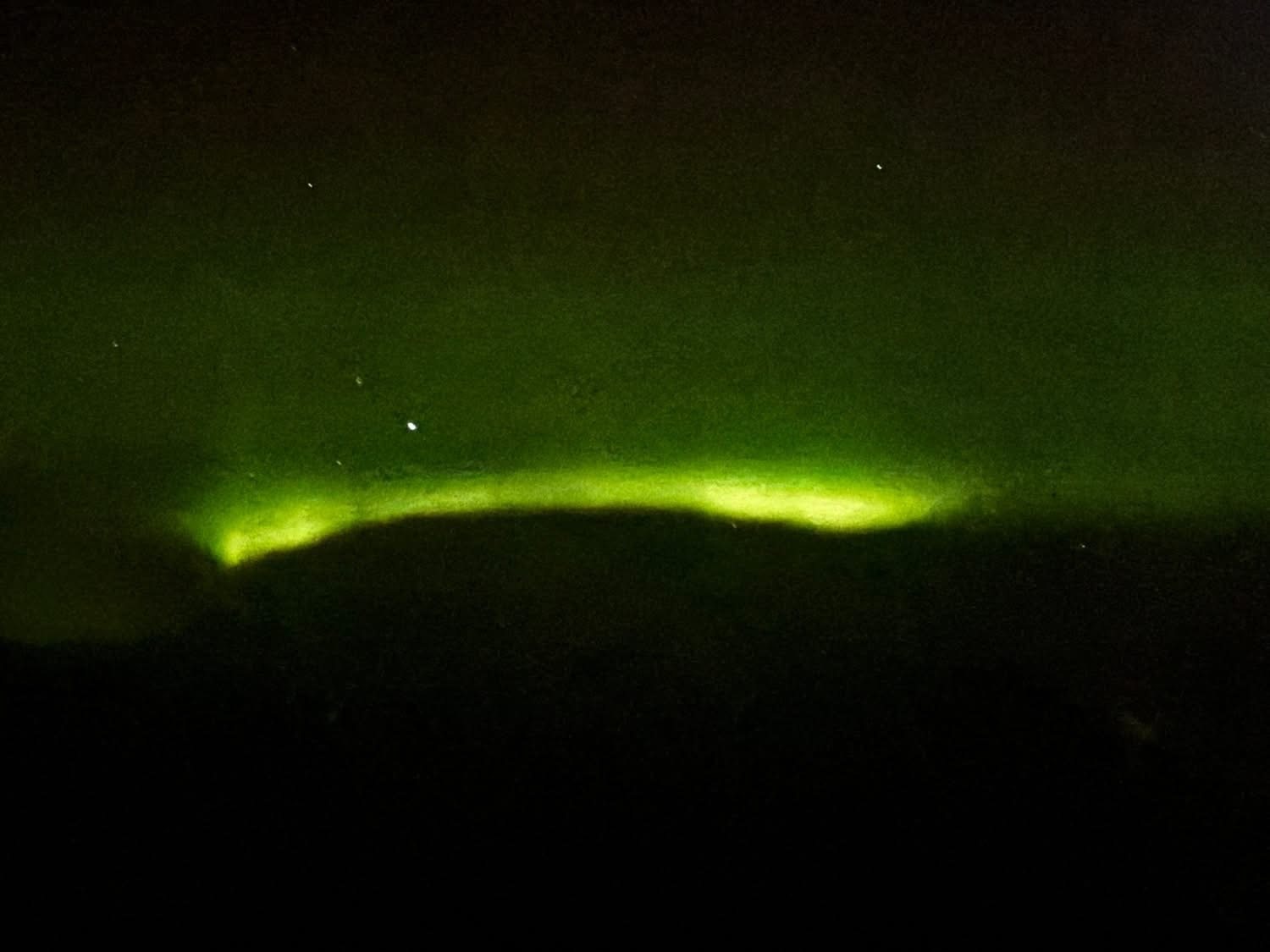 The northern lights over Iceland