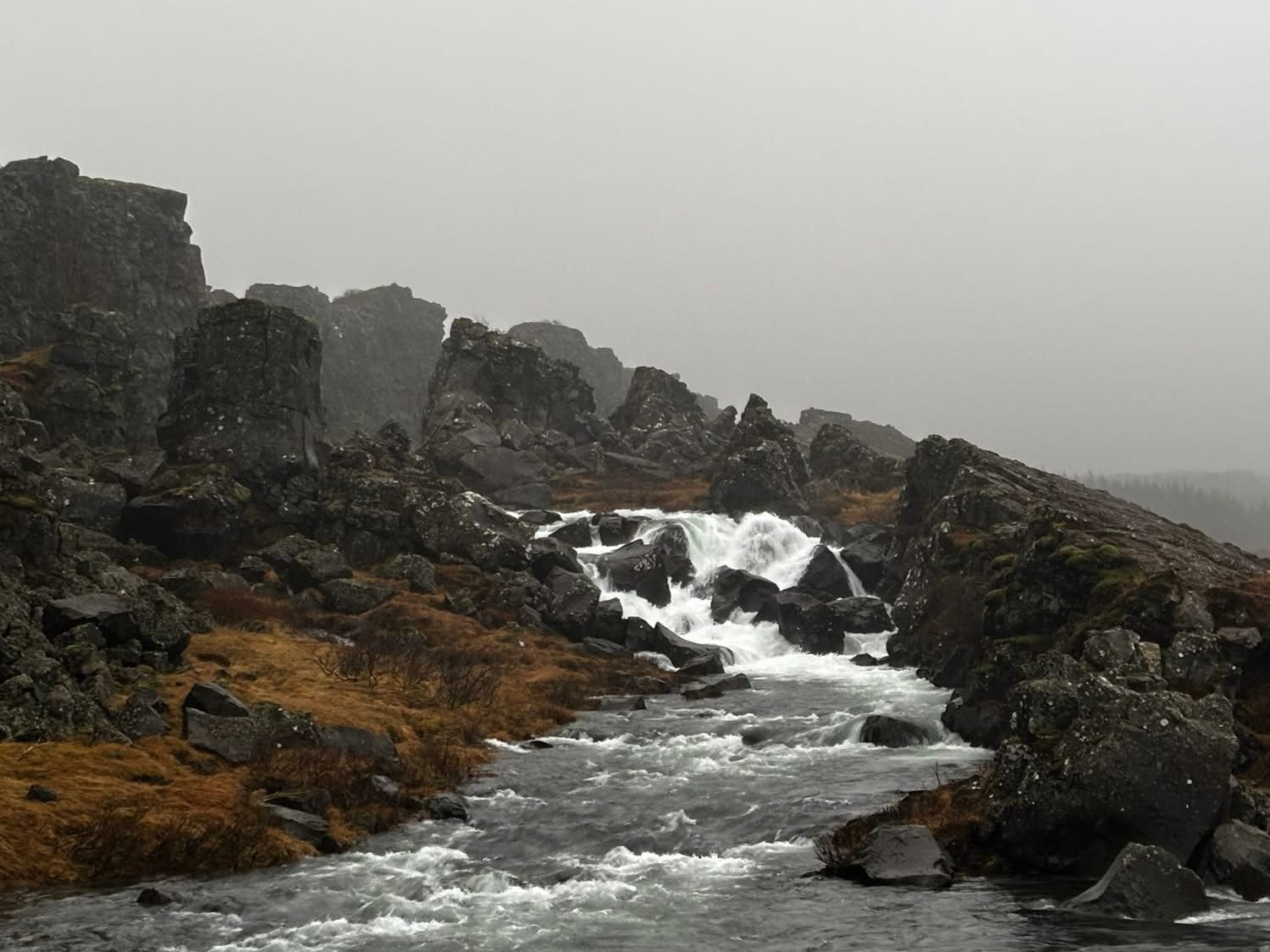 The Öxará river, Þingvellir National Park
