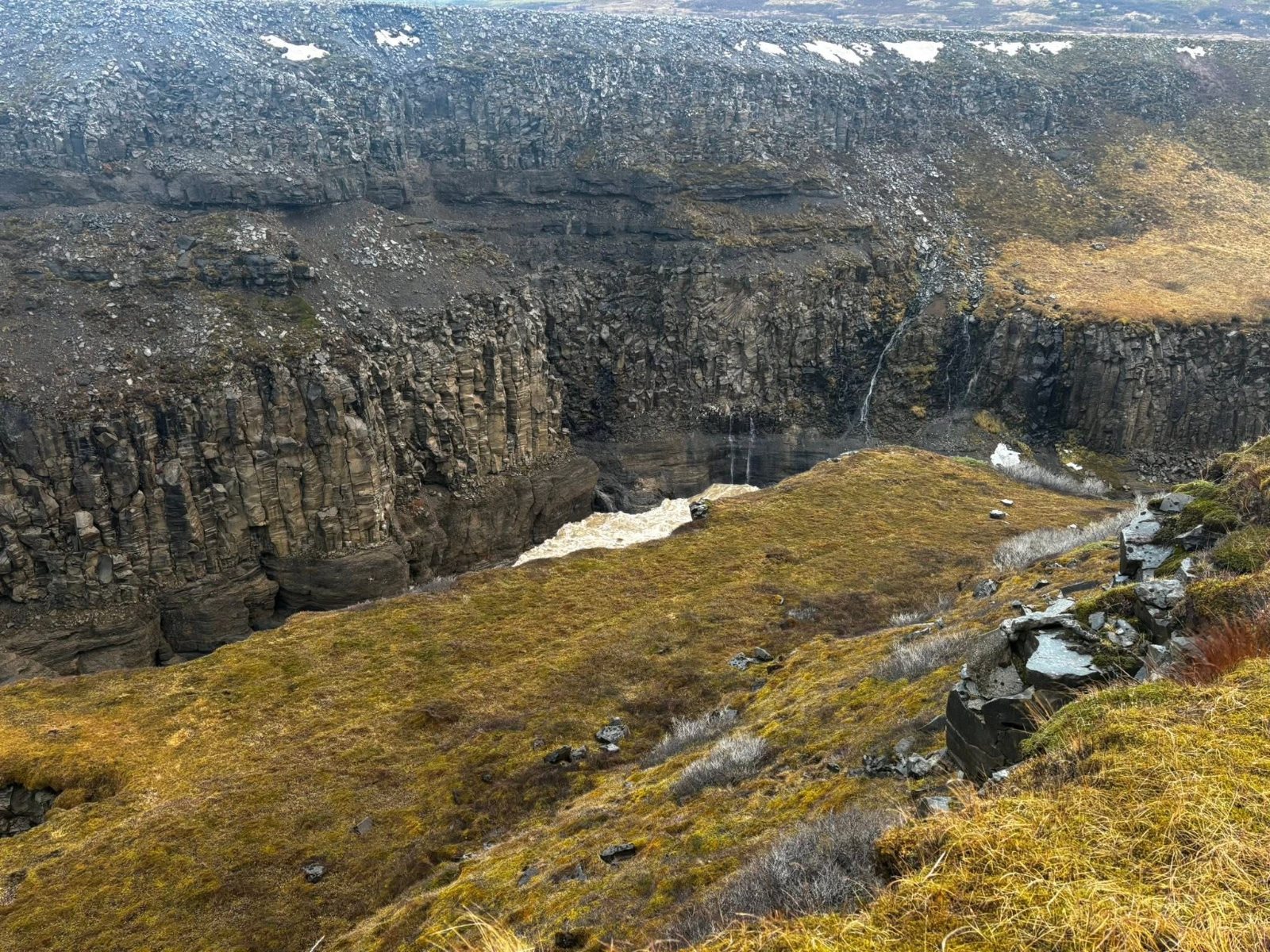The gorge at Gullfoss, Iceland