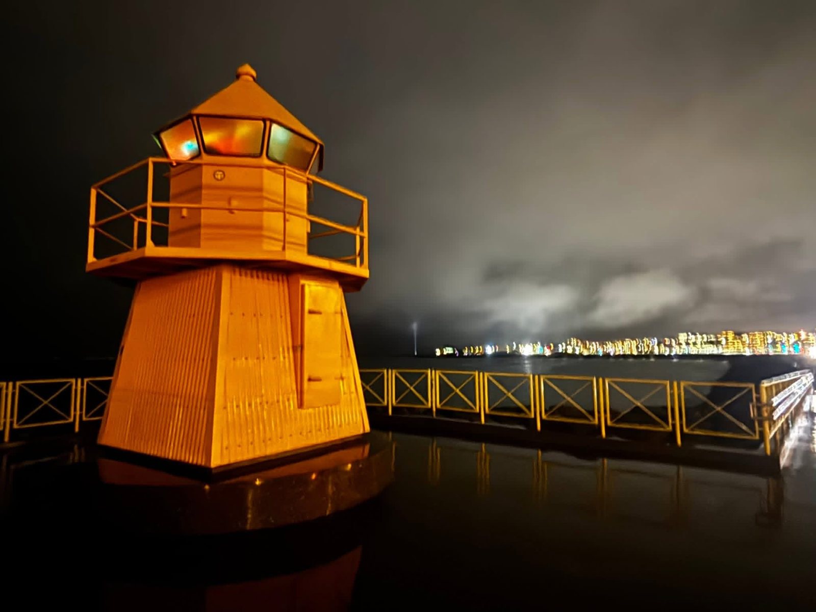 The little orange lighthouse by Höfði, Reykjavik