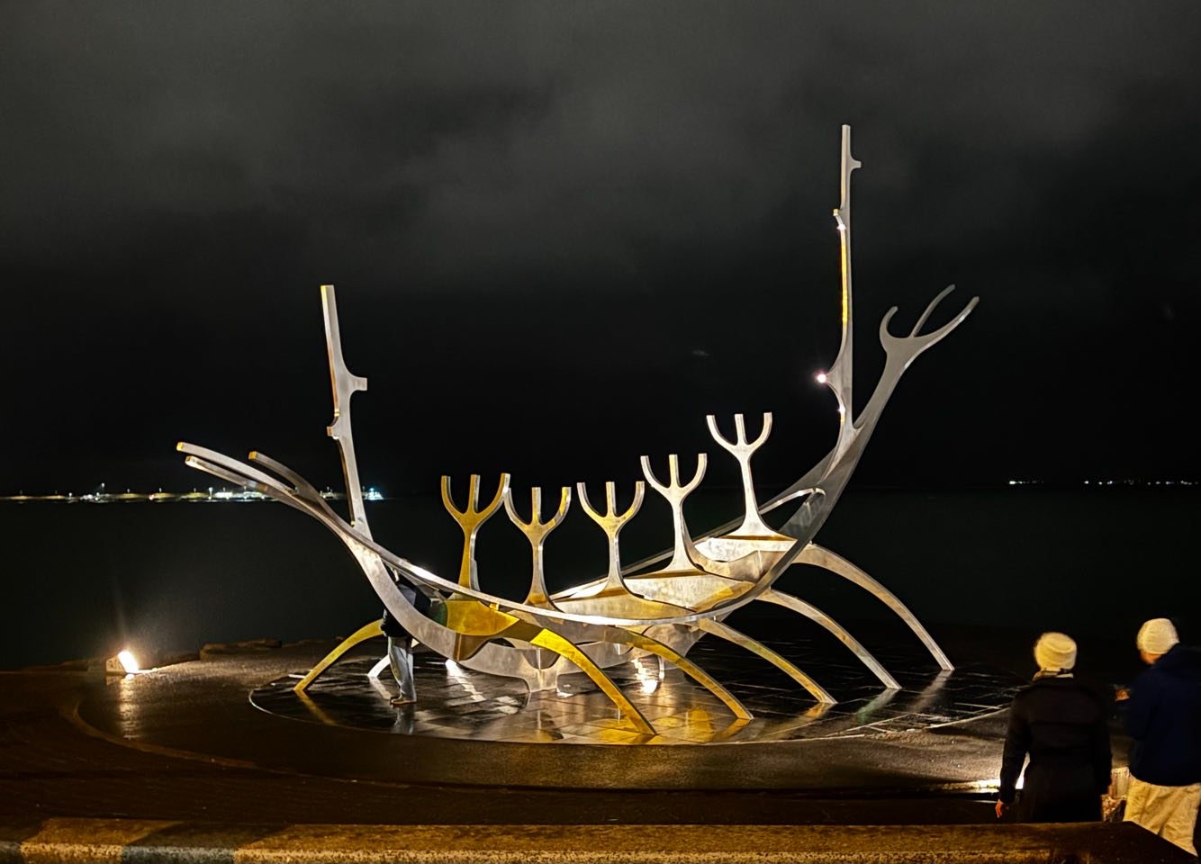 The Sun Voyager (Sólfarið) sculpture, Reykjavik