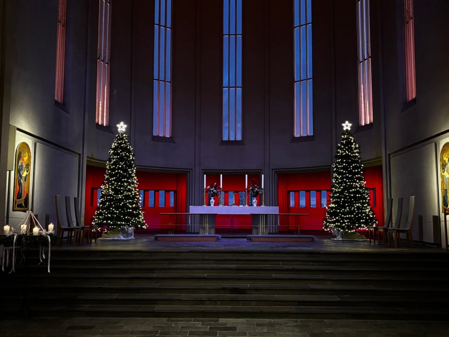 Inside Hallgrímskirkja, Reykjavik
