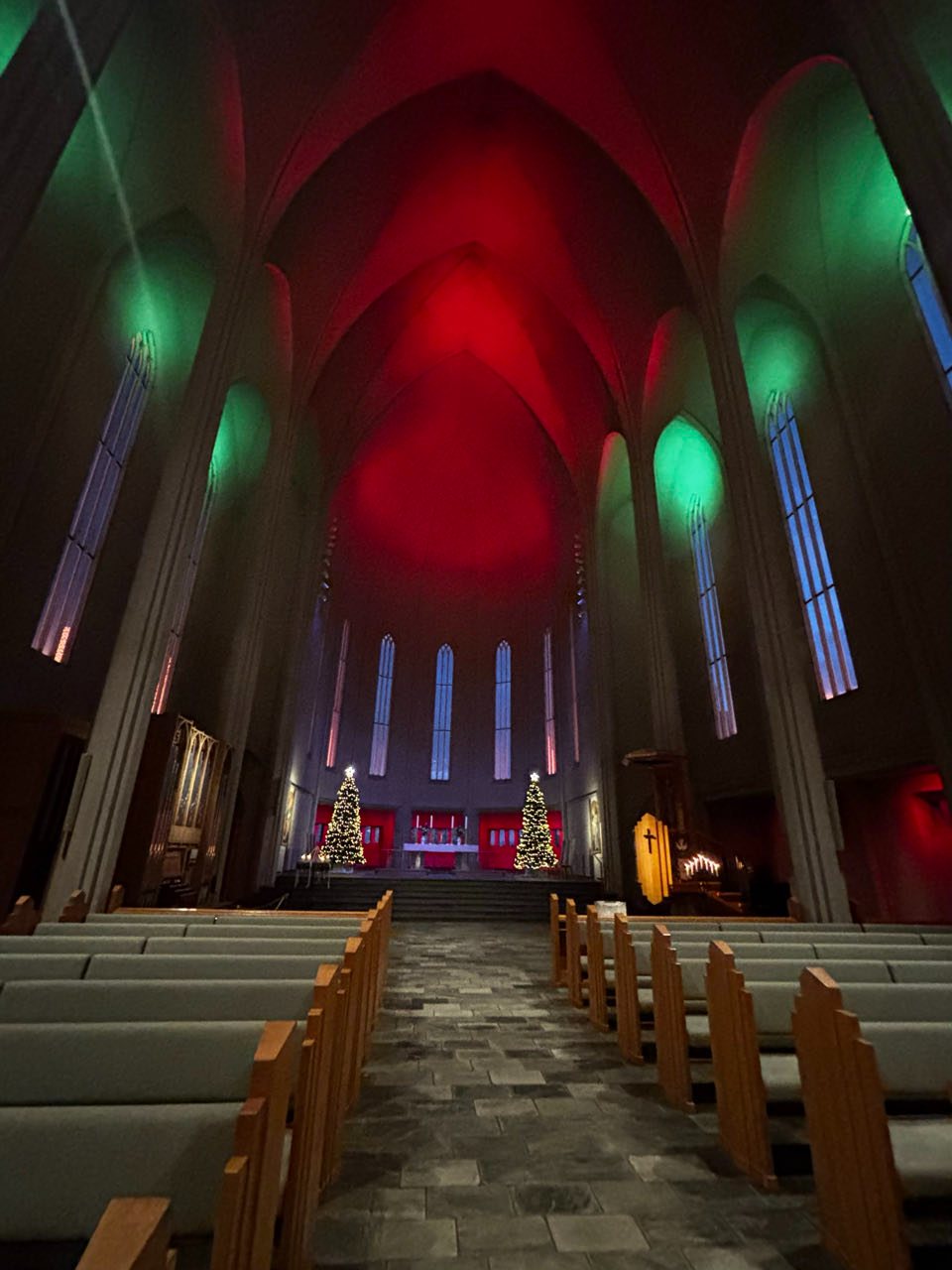 The nave of Hallgrímskirkja, Reykjavik