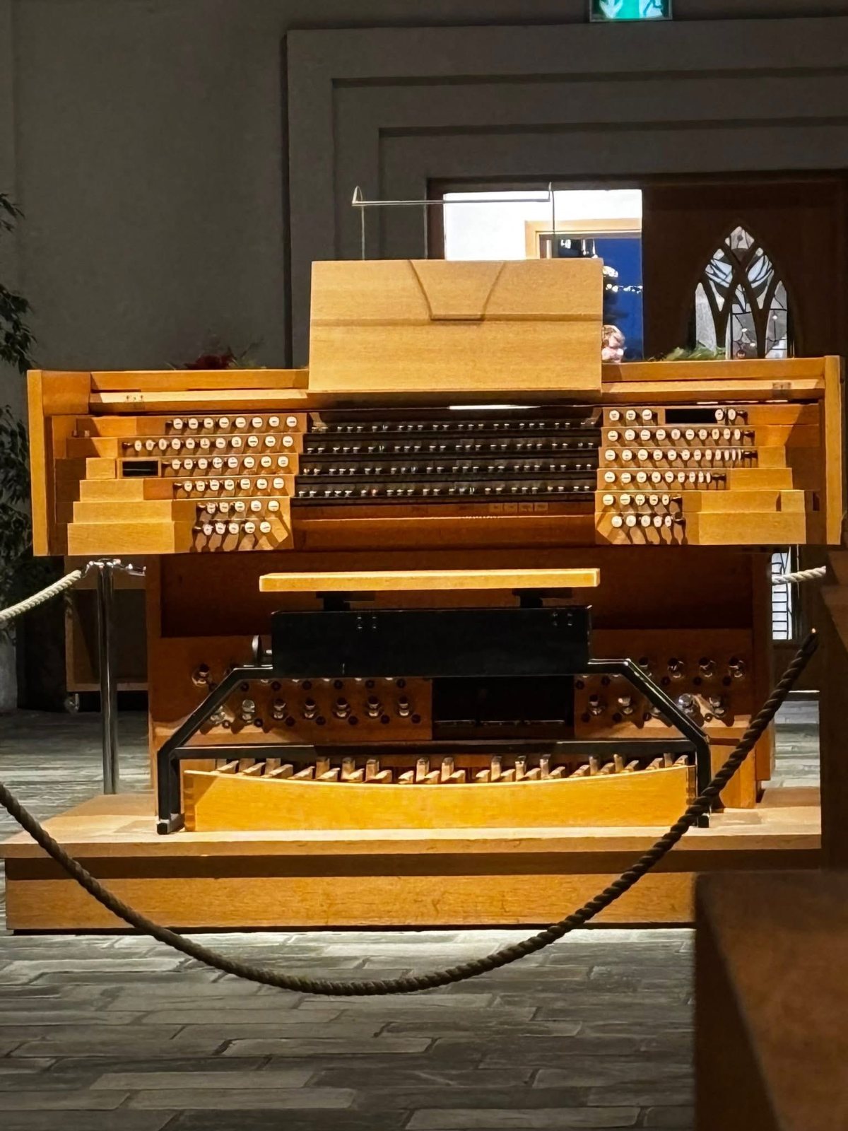 The organ console at Hallgrímskirkja, Reykjavik