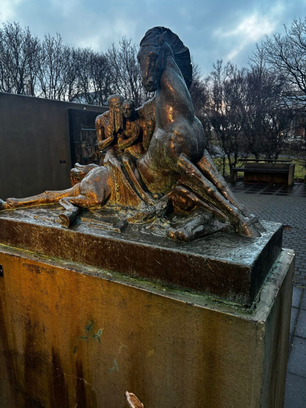 A sculpture at the Einar Jónsson Museum, Reykjavik