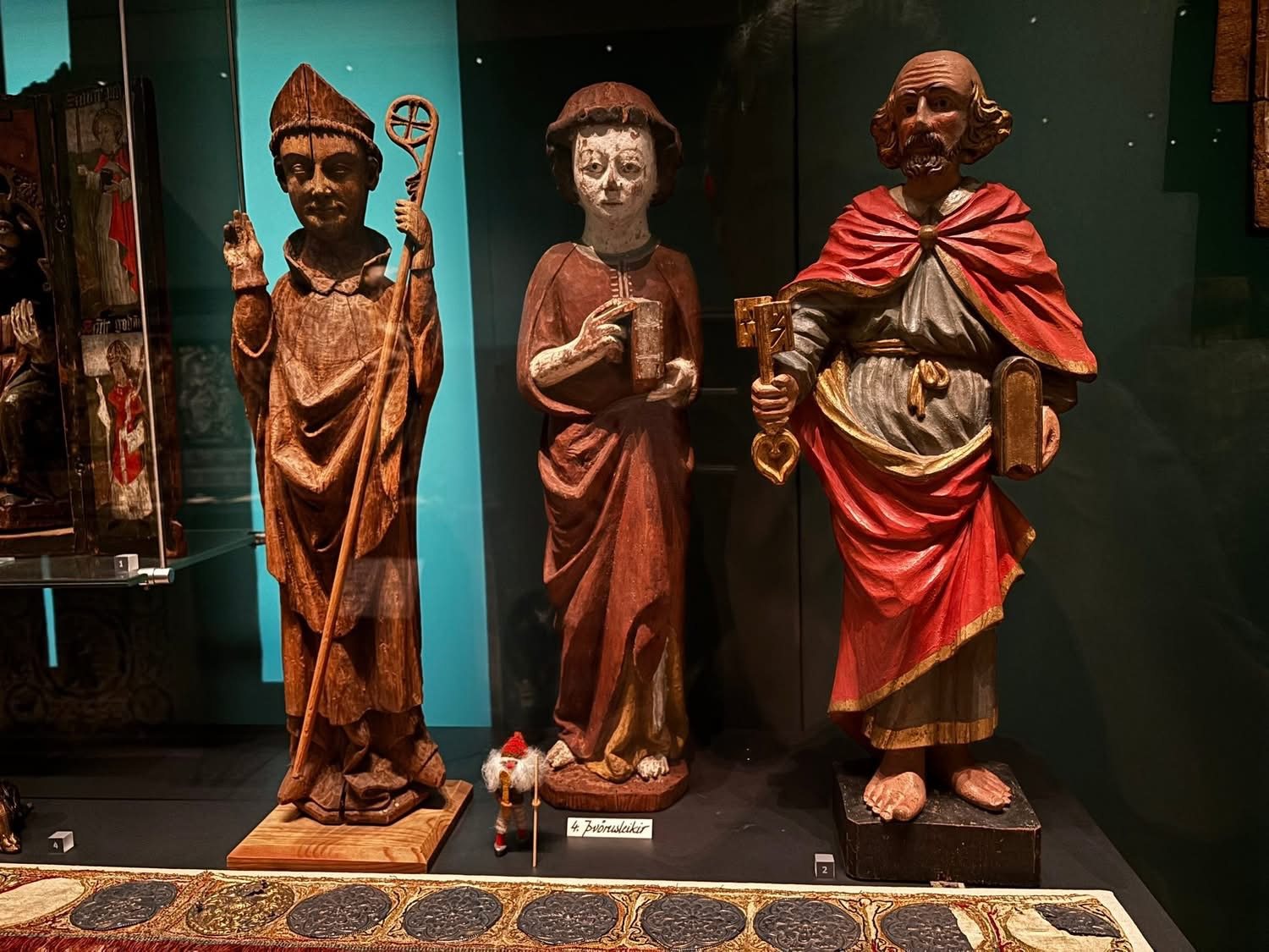 Medieval carvings at the National Museum of Iceland, Reykjavik