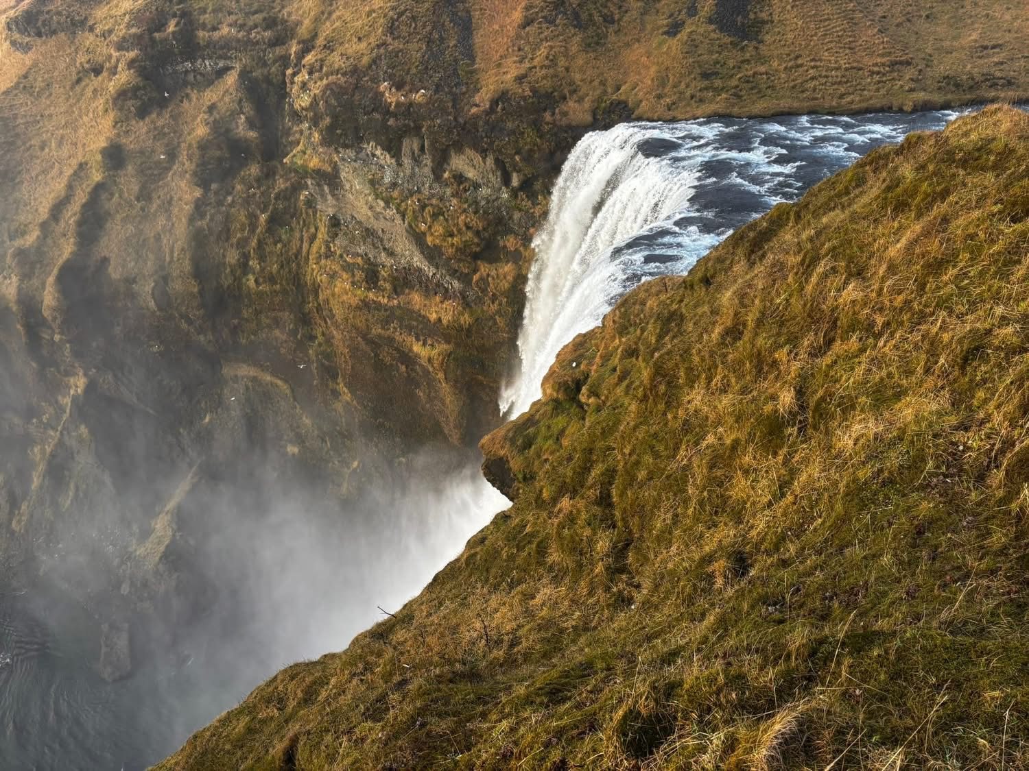 Skógafoss from above, Iceland