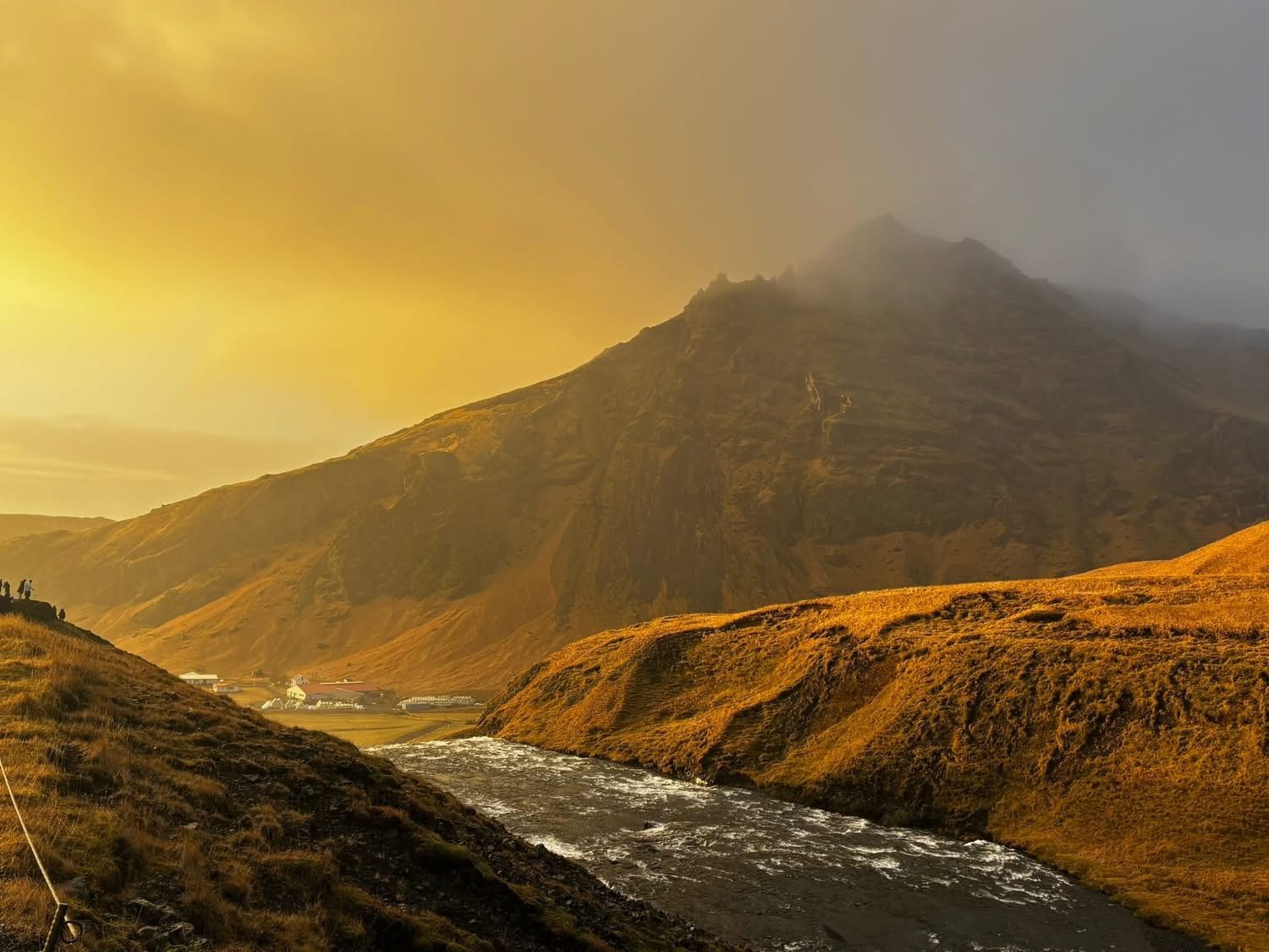 Above Skógafoss, Iceland