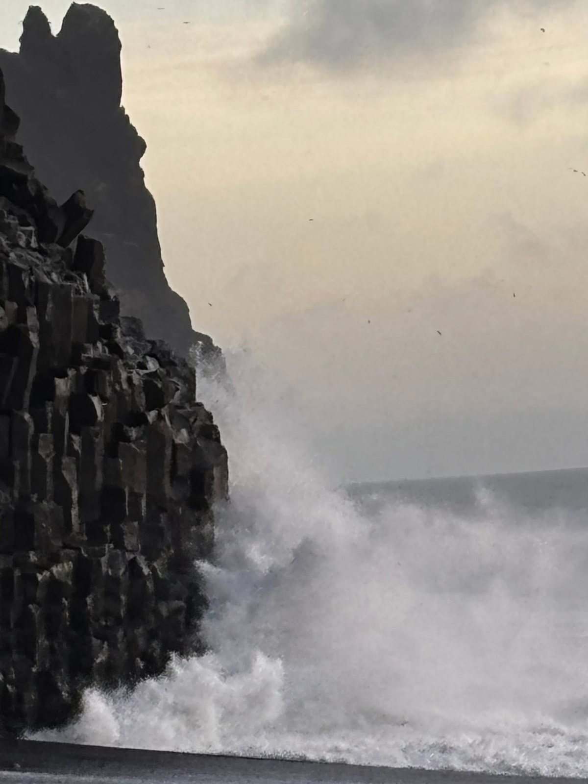 Waves at Reynisfjara beach, Iceland