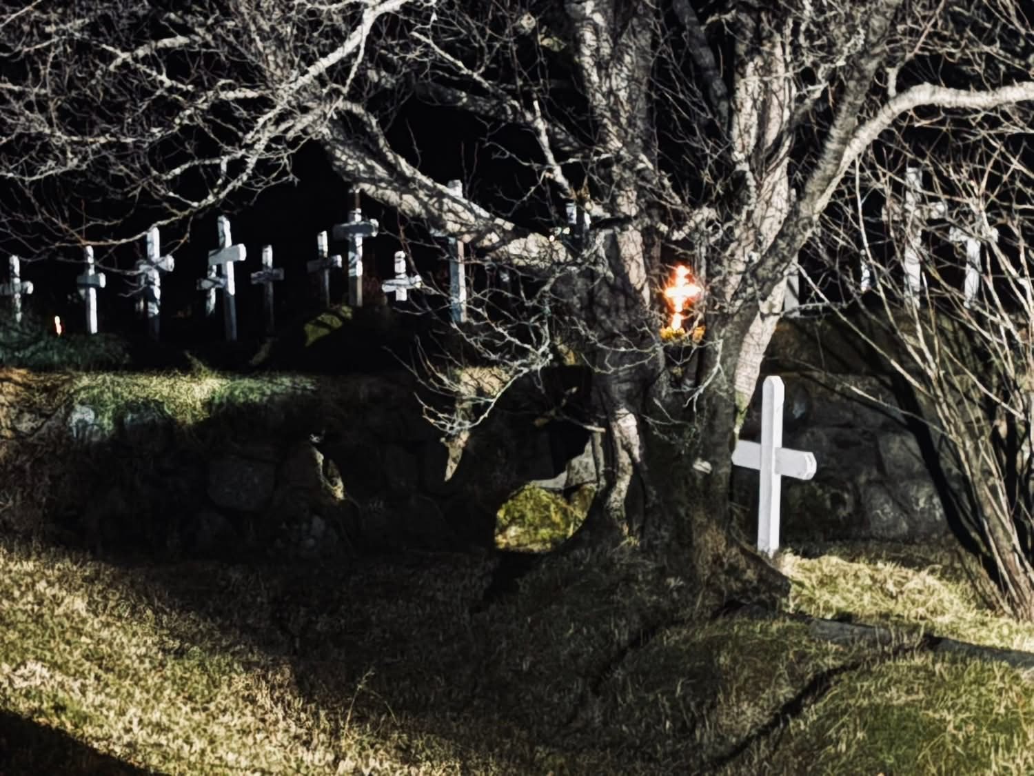 The churchyard at Hofskirkja, Iceland