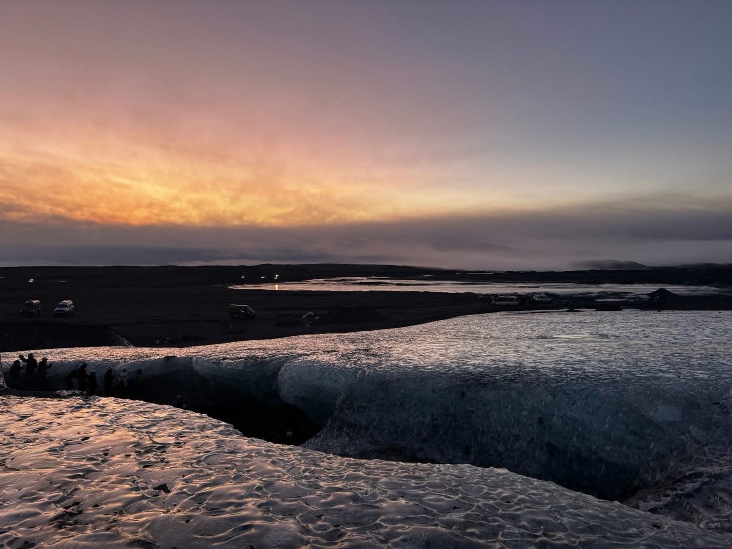 Vatnajökull glacier at sunrise, Iceland