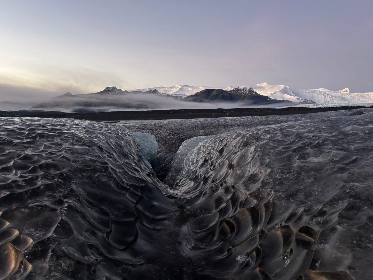The glacier in Vatnajökull National Park, Iceland