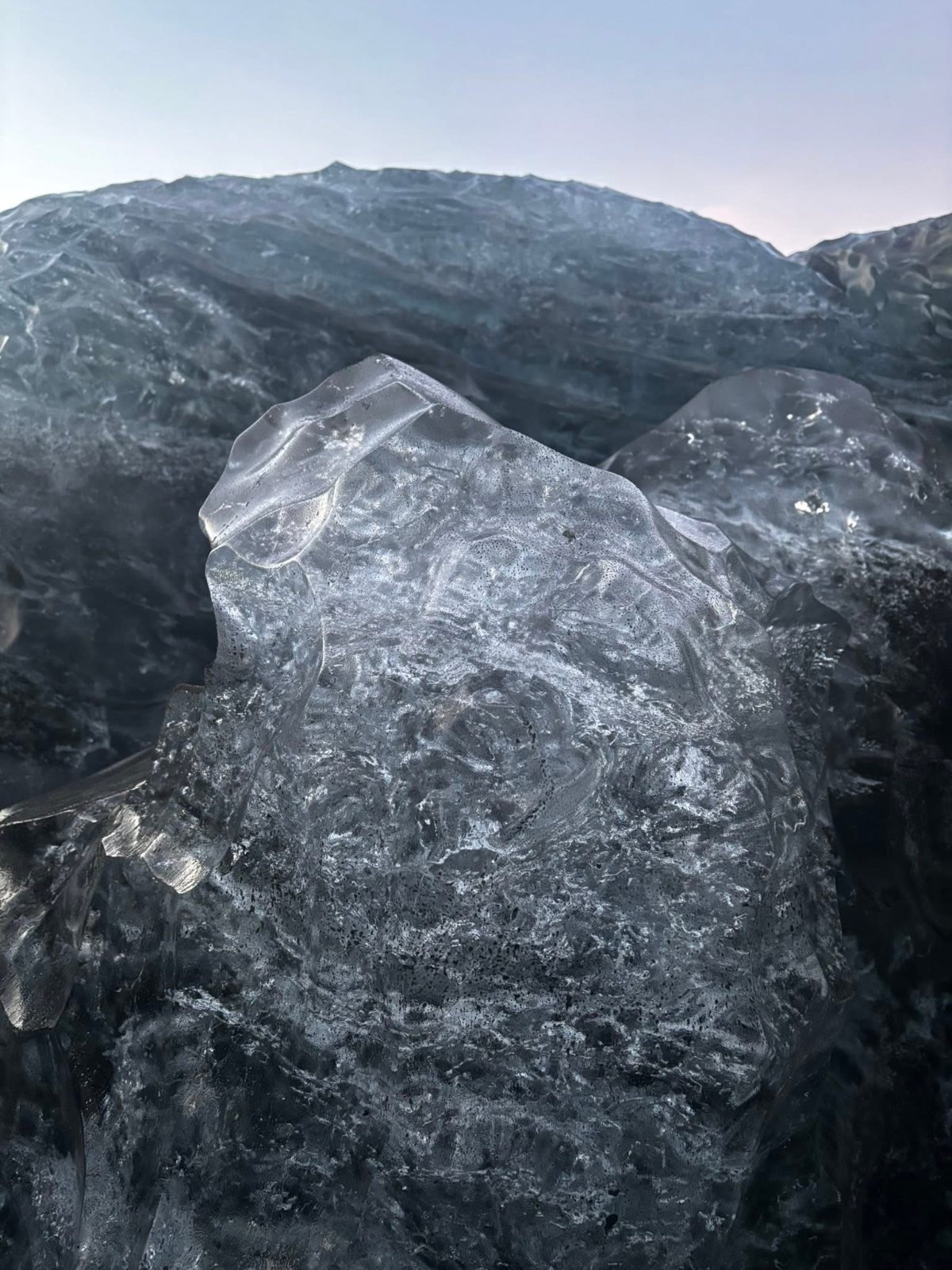 Glacial ice at Vatnajökull, Iceland