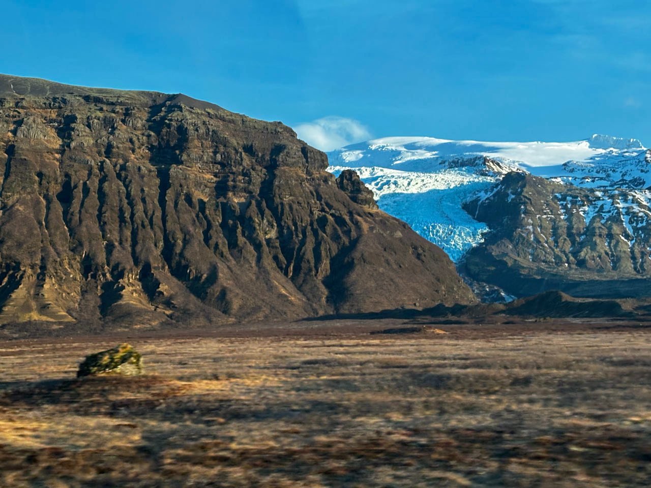A glacier on Iceland's south coast