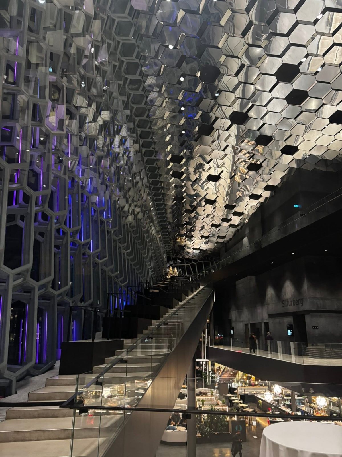 Inside Harpa concert hall, Reykjavik