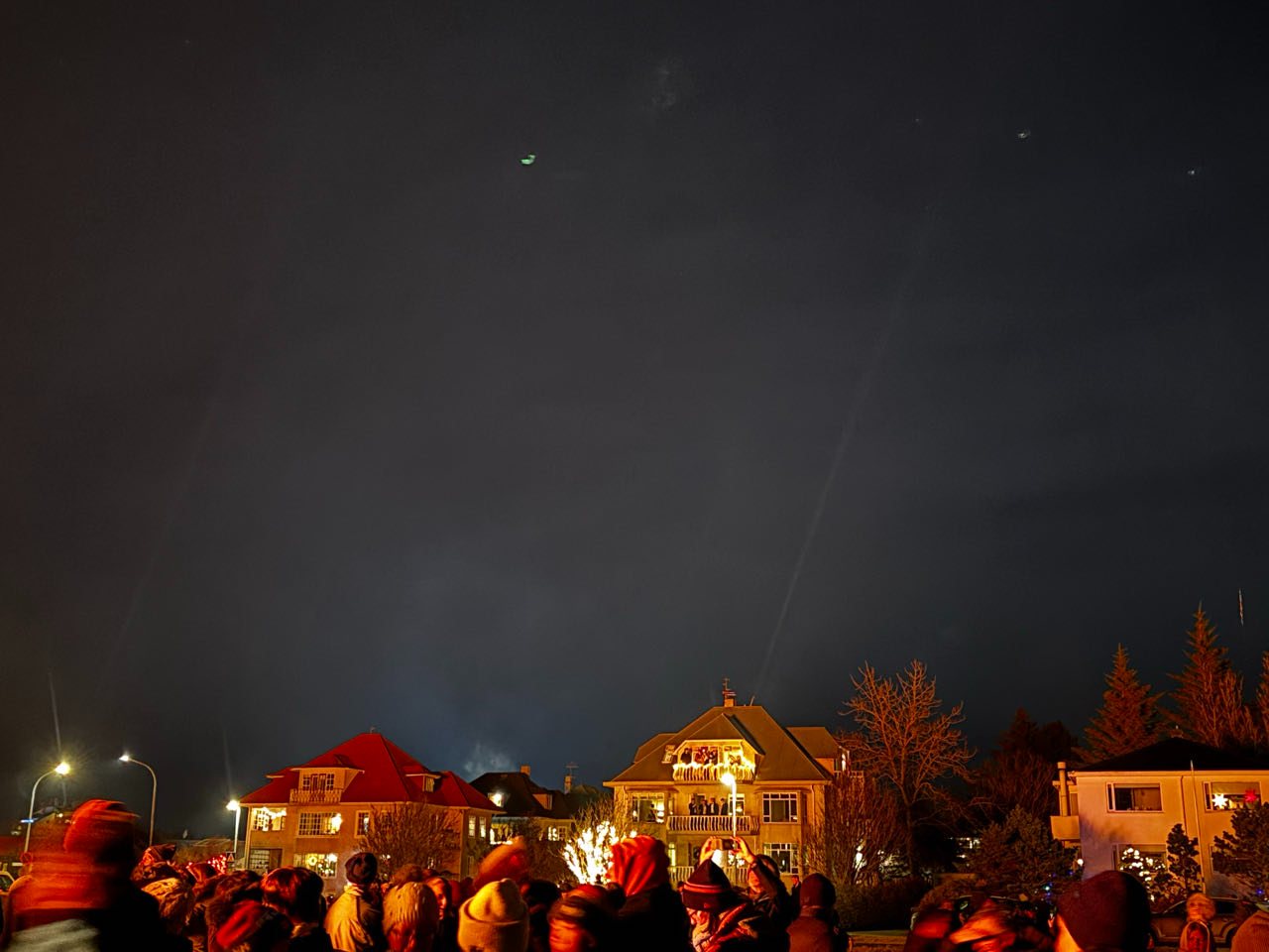 New Year's Eve at Ægisíða, Reykjavik